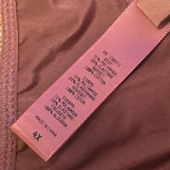 Skims Red Pink Berry T-String Thong Panties Size 4X - Picture 8 of 10